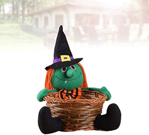 SOIMISS Mini Szép Boszorkány, Cukorka Tároló Kosár Hordozható Élelmiszer-Tároló Kosár Halloween Party Dekoráció