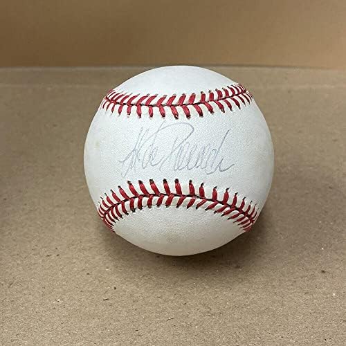 Jorge Posada NY Yankees Aláírt OAL Baseball Automatikus B&E Hologram - Dedikált Baseball