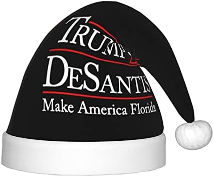 CXXYJYJ Trump Desantis, Hogy Amerikában-Floridai Télapó Sapka Gyerekek Karácsonyi Kalap Plüss Karácsonyi Kalap Karácsonyra