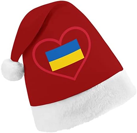 A szerelem ukrán Piros Szív Plüss Karácsonyi Kalap Pajkos, Kedves Mikulás Sapka Plüss Színültig, majd Comfort Bélés Karácsonyi