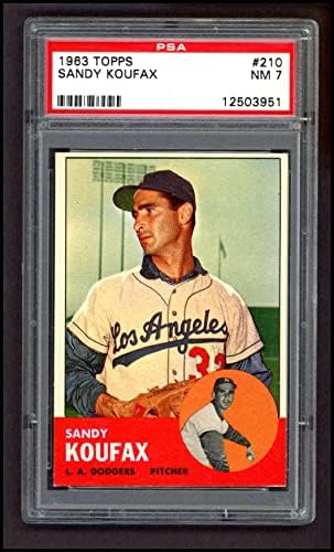 1963 Topps 210 Sandy Koufax Los Angeles Dodgers (Baseball Kártya) PSA a PSA 7.00 Dodgers