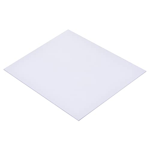MECCANIXITY Fehér ABS Műanyag Lap 10x8x0.04inch Épület Modell, DIY Kézműves, Panel, 2 darabos Csomag