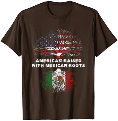 Amerikai Emelte a Mexikói Gyökerek USA Zászló, Póló