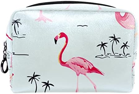 TBOUOBT Kozmetikai Táska a Nők, Smink, Táskák, Tágas Tisztálkodási Tok Utazási Ajándék, Trópusi Kókusz Flamingo