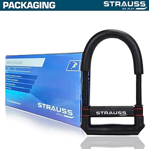 STRAUSS-Állítható Csukló/Alkar Strengthener, (Fekete)