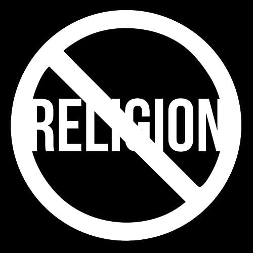 Anti Vallás, Ateista, Agnosztikus Vinyl Matrica, Autó Matrica (6 Fehér)