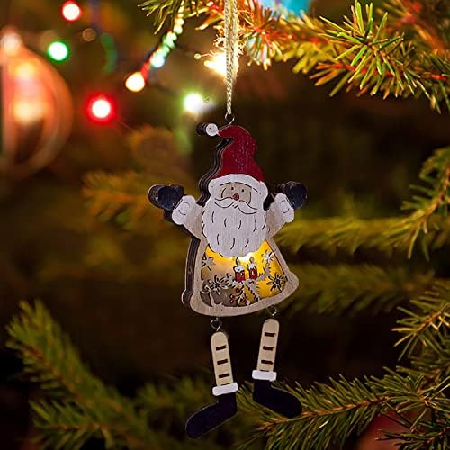 Karácsonyi Dekorációs Cikkek Kreatív Világító Karácsonyfa Függő Festett Luminous Karácsonyi Fa Medál Macska Emlékmű