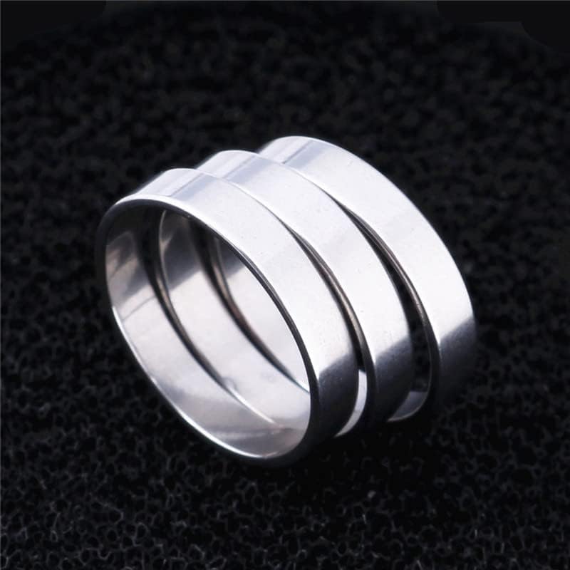 Koleso 316L 4mm Gyűrűk Apró Zenekar Gyűrű a Férfiak, mind a Nő, a Divat Ezüst Farok Gyűrű-80297