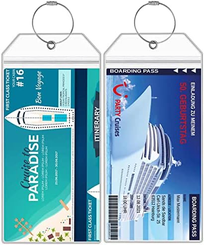 Bőröndcímke a Hajó Essentials 2 Csomag NCL Hercegnő Carnival Cruise Poggyász Címkék Széles