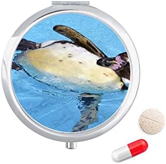 Úszó Pingvin Az Antarktisz Tudomány A Természet Kép Tabletta Esetben Zsebében Gyógyszer Tároló Doboz, Tartály Adagoló