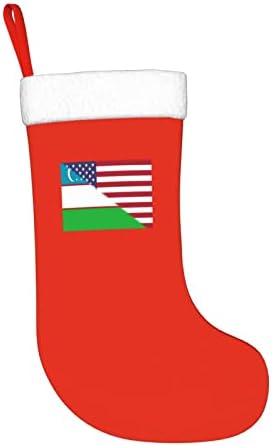 TZT Amerikai Zászlót, Üzbegisztán Zászló Karácsonyi Harisnya, Karácsonyi Ünnep Party Ajándékok Család Ünnepi Dekoráció, 18 Colos