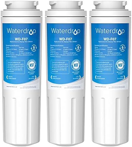 Vízcseppet UKF8001 Hűtőszekrény vízszűrő 4, Kompatibilis Whirlpool EDR4RXD1, EveryDrop Szűrő 4, Maytag UKF8001AXX-750, UKF8001AXX-200,