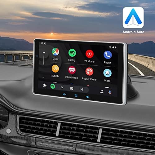 Hordozható Apple CarPlay Képernyő Autó, SCONFID Műszerfalra Szerelt Okos, 7 Hüvelykes Kijelző, Hordozható Rádió Sztereó Támogatja