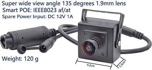 POE Mini Kamera IP Kamera 2MP 3.6 mm Objektív Biztonsági H. 265 IP Kamera Beltéri POE Felügyeleti P2P CCTV Kamera (3.6 mm, 2MP)