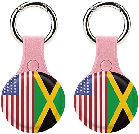 USA Fiag Jamaikai Zászló Védő tok Kompatibilis AirTag Anti-Elveszett Kereső tartó kulcstartó a Tárca Poggyász Nyakörv, Kutya,