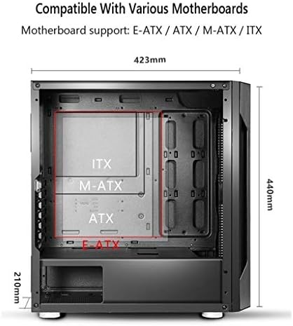 HDYD Fehér Szerencsejáték Ügyben,Közép-Torony PC Játék az E-ATX/ATX/M-ATX/ITX - Elülső i/O USB 3.0 Port - Edzett Üveg Oldalsó Panel