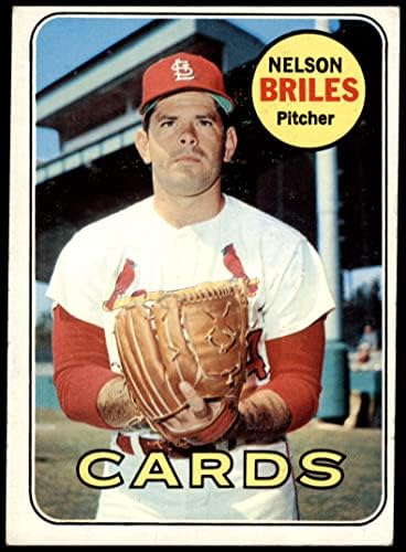 1969 Topps 60 Nelson Briles St. Louis Cardinals (Baseball Kártya) VG Bíborosok