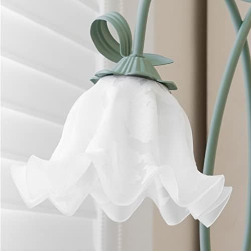 SMLJLQ Klasszikus Rusztikus állólámpa Krém Bell Orchidea asztali Lámpa Hálószoba Lámpa Nappali Virág Álló Lámpa