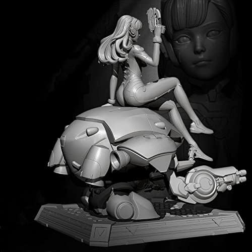 ETRIYE 1/24 Gyanta Katona Modell Sci-Fi Mecha Női Harcos Fröccsöntött Karakter Modell Készlet (Egyéni Össze Festetlen)/Bx696