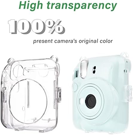 HIYQIN instax mini12 Esetben/Polaroid mini 12 esetben, Védő Tiszta Ügy, hogy a Fujifilm Mini 12 Kamera Kristály Kemény Héj Takarja