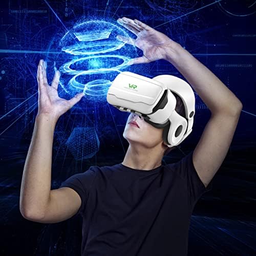 FYXLUH Vr 3D Szemüveg, Headset Verzió Mobiltelefonok Virtuális Valóság Sisak 3D-s Filmet, Játékok Fejhallgató Vr Szemüveggel Goggl