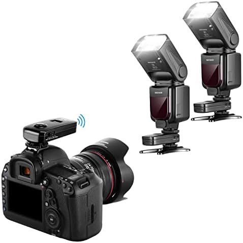 Neewer NW-670 TTL Vaku Speedlite LCD Kijelző Kit Canon DSLR Kamerák,a következőket Tartalmazza:(2)NW-670 Flash,(1)2.4 G Wireless