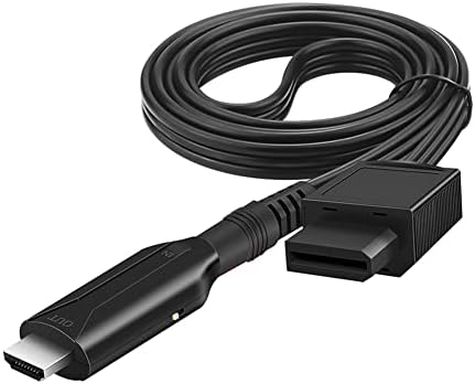 Junsi Wii, HDMI Átalakító Kábel HDMI Adapter Kábel Full HD-Csatlakozó Átalakítás Vonal 1M Kábel 1080P/720P Kompatibilis Nintendo Wii, TV/Monitor