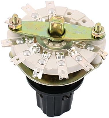 Aexit KCZ 8 Üzletek & Kiegészítők Pole 1 Dobja 6mm Tengely Zenekar Csatorna Rotary Switch Selector Outlet Kapcsolók w Sapka