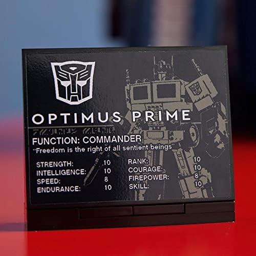 LEGO Transformers Optimus Prime 10302 Kreatív Épület Kit Felnőttek számára; Gyűjthető Építeni-meg-Kijelző Modell(1,508 Db)