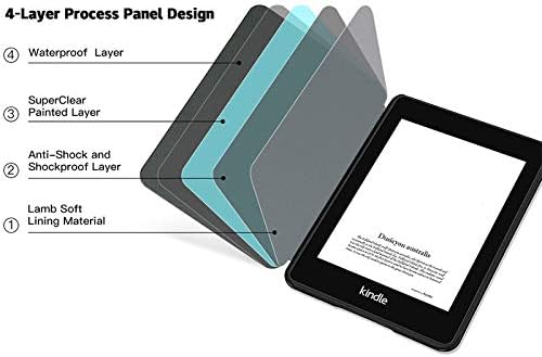WunM Stúdió CE Kindle Paperwhite 10 Smart Case Nyomtatás Mágneses Fedezni Kindle Paperwhite 4 Pq94Wif 2018 Megjelent Védő Burok-Olaj Festmény,