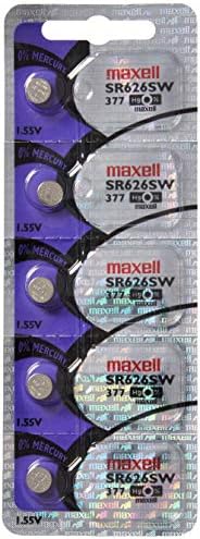 5 Maxell SR626SW 377 Ezüst-Oxid Nézni, Akkumulátorok