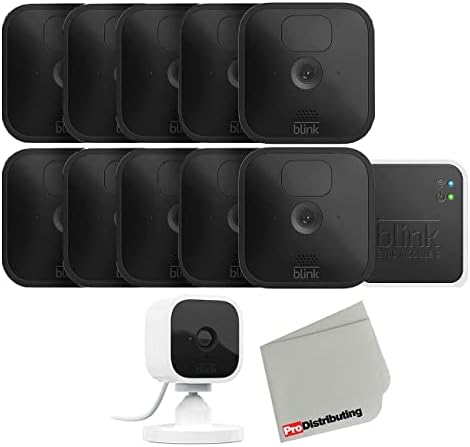 Kültéri Pislogott Vezeték nélküli Biztonsági Kamera Beltéri Mini Kamera Csomag, majd Mikroszálas Szövet (Fekete - 10 Cam) 12 darabos