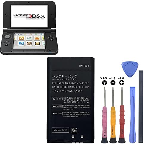 CENIFENX 3DS XL Akkumulátor, SPR-003 3,7 V 1750mAh Csere Nintendo 3DS XL Új 3DS XL Játékos Akkumulátor, a Repair Tool Kit