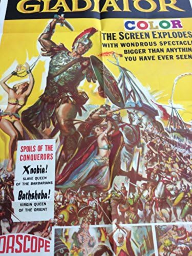 Jele a Gladiátor, film, plakát, 1959, élénk színek, művészet
