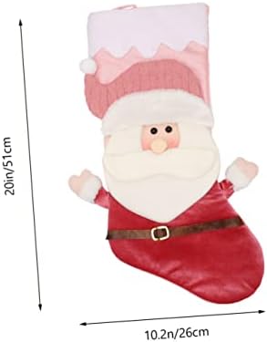 SEWACC 1db Karácsonyi Zokni Karácsonyi Zokni Santa Dísz Mikulás Zokni Gyerekeknek Rénszarvas Design Lógó Táskák Lóg Zokni Dekor Cukrot Tároló