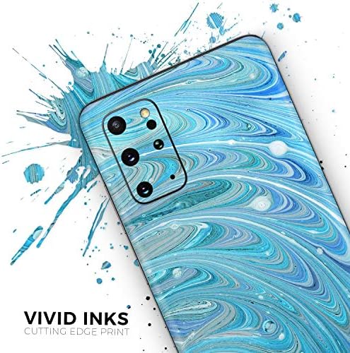 Design Skinz Vegyes Kék Olaj Védő Vinyl Matrica Lezárja a Bőr Cover Kompatibilis A Samsung Galaxy S20 (Képernyő Trim & Hátsó