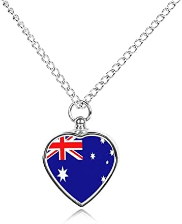 Zászló Ausztrália Pet Emlékmű Nyaklánc Kisállat Hamvasztás Ékszer a Hamvak Urnában Nyaklánc Ajándék Medál Méret
