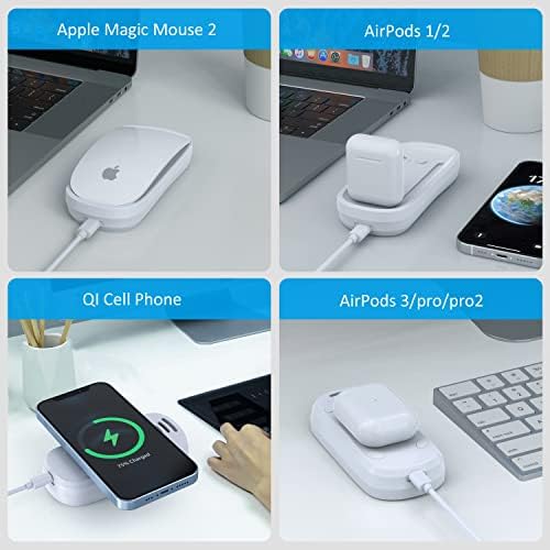 HONKID töltőállomás a Magic Mouse 2 QI Vezeték nélküli Töltés mobiltelefon, Kétoldalas Töltés, Használható, mint a Magic Mouse Töltő Állvány,