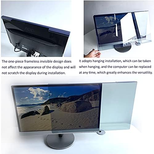 Kék Fény Blokkoló képernyővédő fólia Panel - Szélesvásznú Monitor Anti-UV szemvédő Szűrő Film,27: 16:9 (612.6 * 356) mm