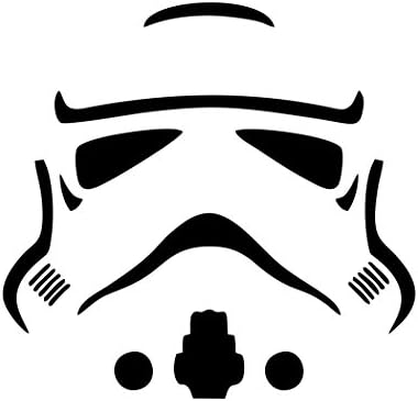 Storm Trooper - 13 x 13 - Fekete Vinil Meghalni Vágott Matrica/Matricát a Windows, Autók, Teherautók, Laptopok, macbook-ok,