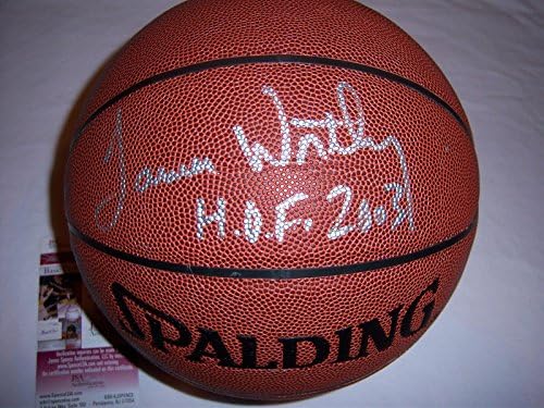 James Méltó Losangeles Lakers,hof 2003 Szövetség/coa Aláírt Kosárlabda - Dedikált Kosárlabda
