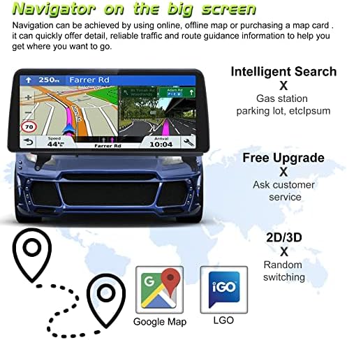 12.3 hüvelykes Autós GPS Navigátor Auto Hifi Blu-ray Érintőképernyős BMW X5 X6 E70 E71 a iDrive Rendszer Megtartott CarPlay (Android 12
