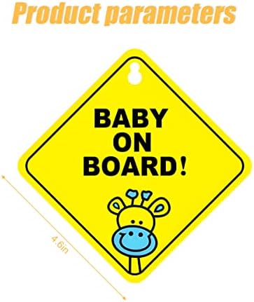 2DB Baby on Board Matricát, az Autók, 5 5 Figyelmeztető Matrica hirdetőtáblán tapadókoronggal ellátott, Vízálló Cserélhető Gyermek