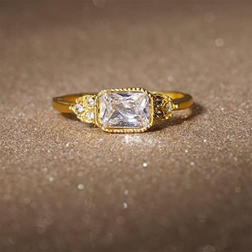 Esküvő & Eljegyzési Gyűrűk Részt Ékszer Divat Kő Cirkon Női Gyűrű Gyűrű, Fényes Ékszer A Fehér Gyűrű