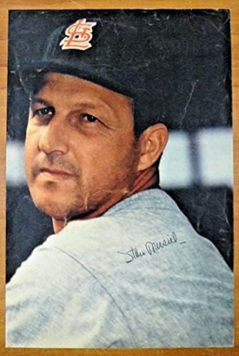Stan Musial Aláírt Vintage 1960-as években Magazin Fotó - Dedikált MLB Fotók