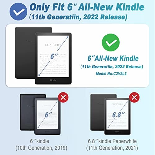 Jobb Választás-Csomag: Kihangosító-Állvány 6 Kindle 2022 Eset & Ultra Könnyű, 6 Kindle 2022-Ügy