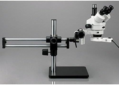 AmScope SM-5T-FRL Szakmai Trinocular Sztereó Zoom Mikroszkóp, WH10x Szemlencse, 7X-45X Nagyítás, 0.7 X 4, 5 X Zoom Objektív, Környezeti