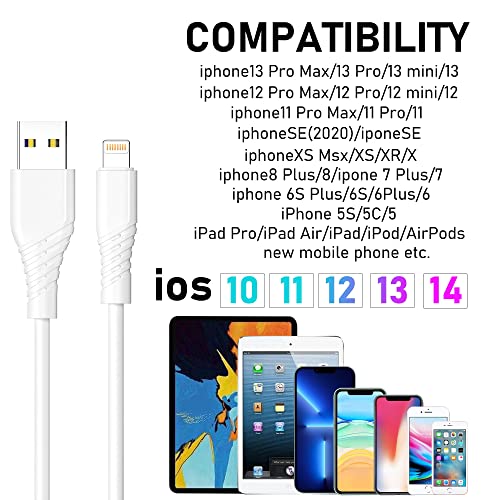 iPhone Töltő, [Apple Mpi Hitelesített] 2Pack 10FT USB Töltő Kábel iPhone Gyors Töltő, Apple iPhone Töltő kábel Kábel Kompatibilis