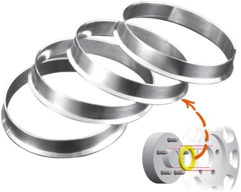 Laicarvor Hub Központú Gyűrűk 66.6, hogy 57.1 Alumínium Ötvözet OD=66.6 mm ID=57.1 mm Db(4)