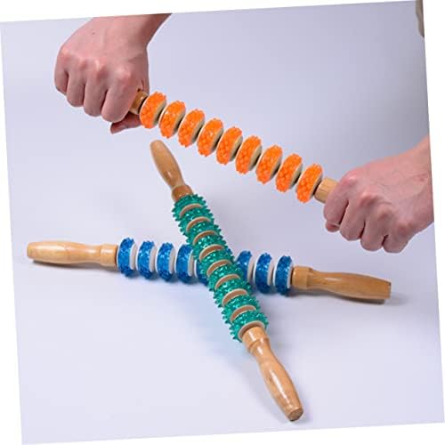 Hemoton Felszerelés Masszázs Stick Massagers 3pcs Trigger Pont Stick Jóga Görgős Masszázs Roller Hátsó Láb Masszázs Stick Gyakorlat Görgős